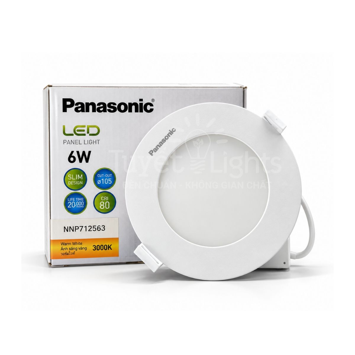 Đèn&nbsp; Âm Trần Panasonic 6W NNP712563 Sáng Vàng